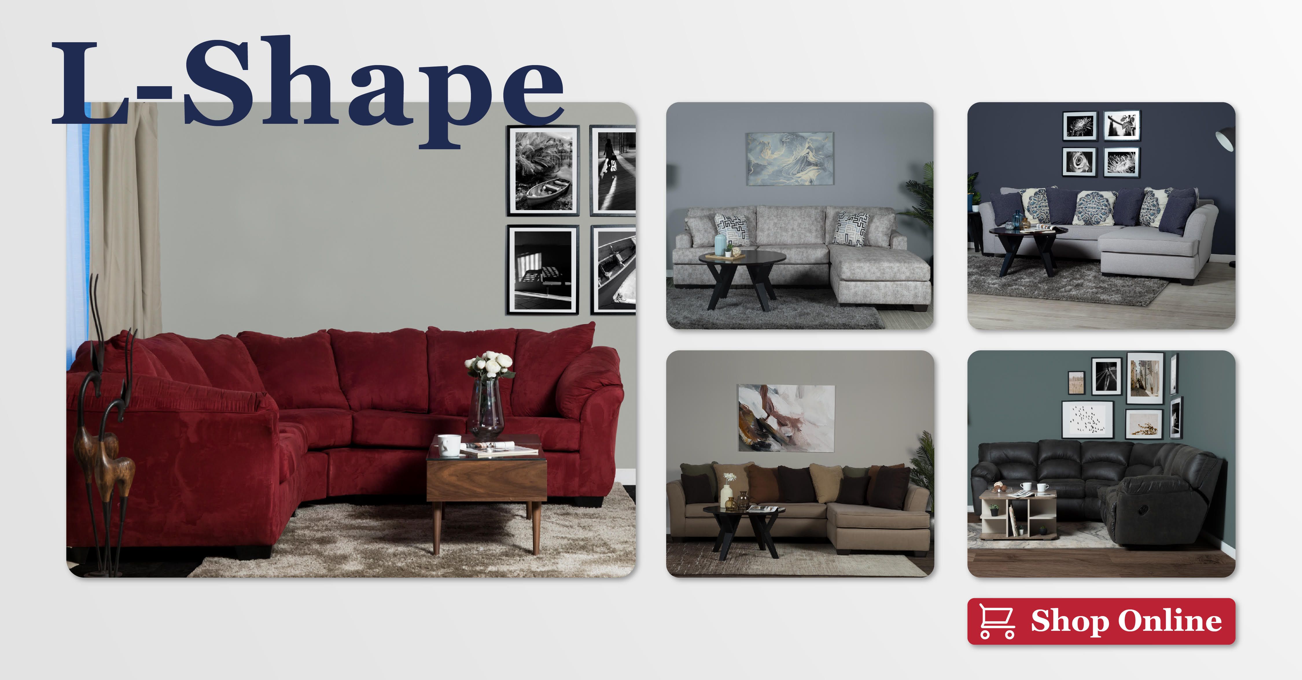 L Shape sofa HUB Furniture Egypt