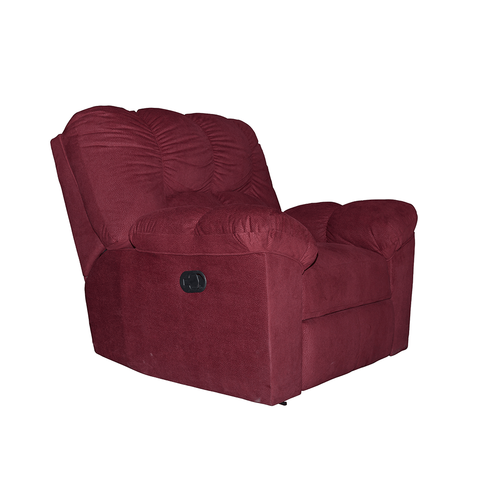 Red velvet deals recliner chair