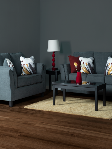 Dark Grey Living Room Set