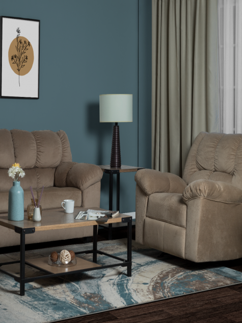 Comfy Beige Sofa Set