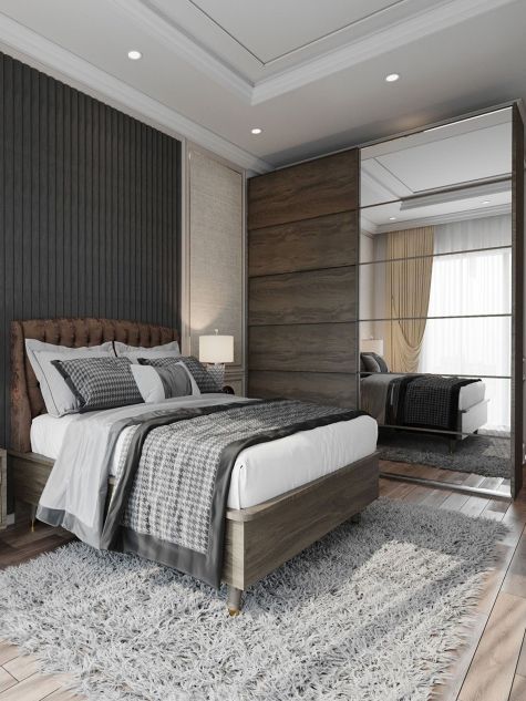 Modern Brown Master Bedroom