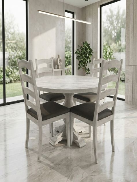 NUBI A428 - DN-ROUND Dining table with 4 chairs