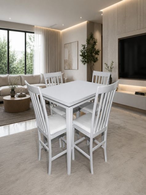AE-D27H-124-142 High table with 4 chairs