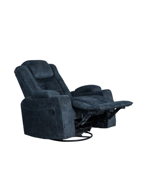 Dark Grey Swivel Recliner Chair