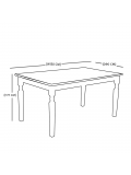 white X brown dining table, Dining room furniture,Hub Furniture,dining room
