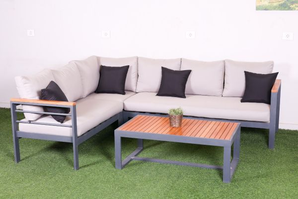 Outdoor L-shaped sofa 