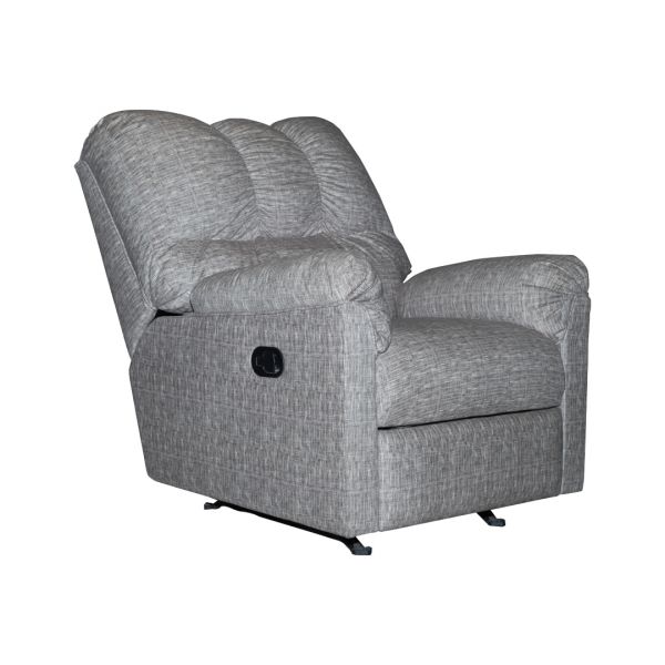 Textured Light Grey Recliner Chair