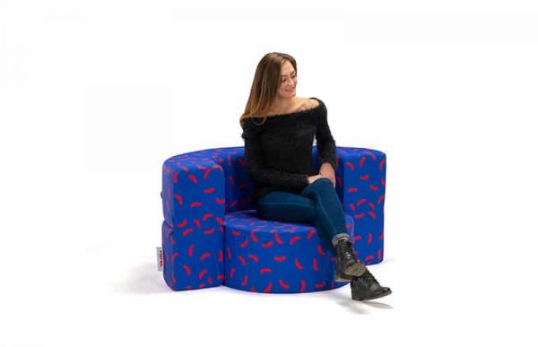 Rounded Chair & Pouf - Rowdy 