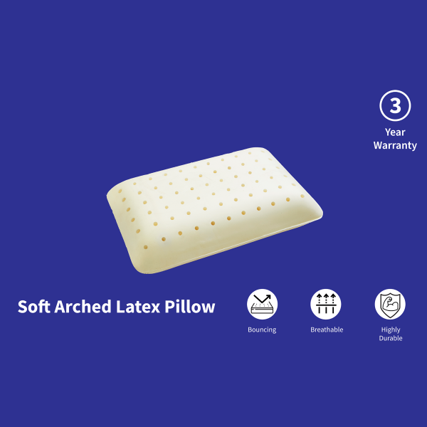 Soft Arched Latex Pillow