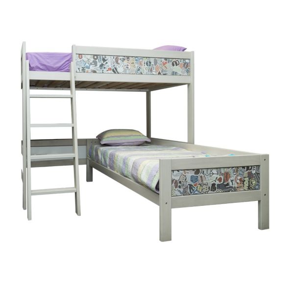 bunk bed, patterned bunk bed,corner bunk bed