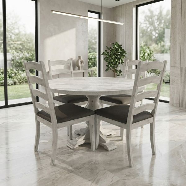 NUBI A428 - DN-ROUND Dining table with 4 chairs