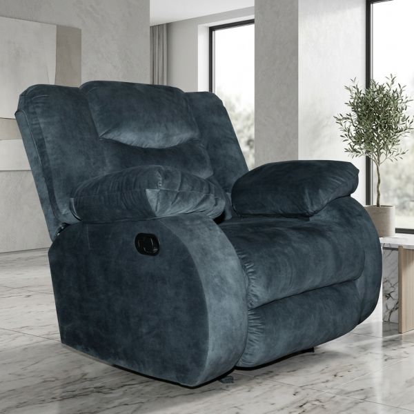 AE-9200s-1R- Dark Grey Rocker Recliner Chair