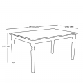 white X brown dining table, Dining room furniture,Hub Furniture,dining room
