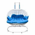 hammock, white, blue