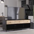 black, wooden, tv tables, hub furniture