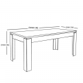 big grey dining table, Dining room furniture,Hub Furniture,dining room
