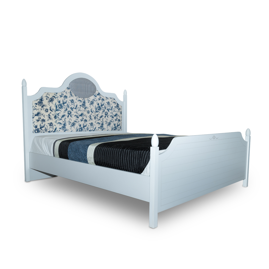 Modern White King Size Bed HUB Furniture Egypt